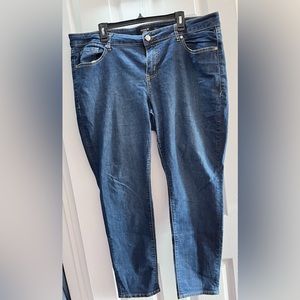 Torrid blue denim skinny jeans, size 20 short
